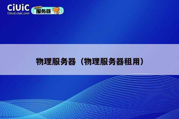 物理服务器（物理服务器租用）