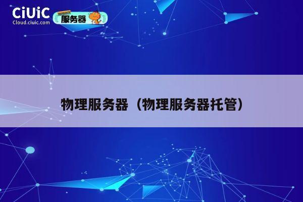 物理服务器（物理服务器托管）